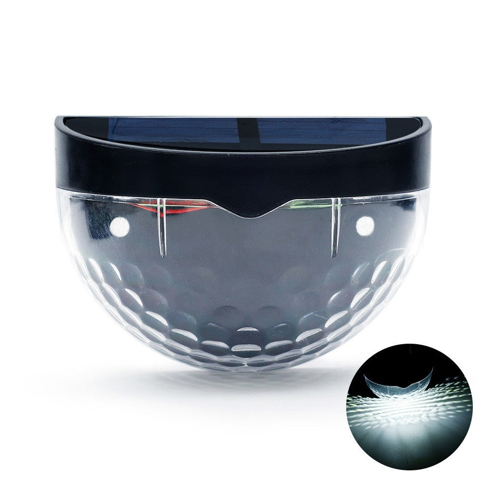 Set 2X Lampa Solara De Perete 6Led, Carcasa Neagra, Lumina Rece - vivimall.ro
