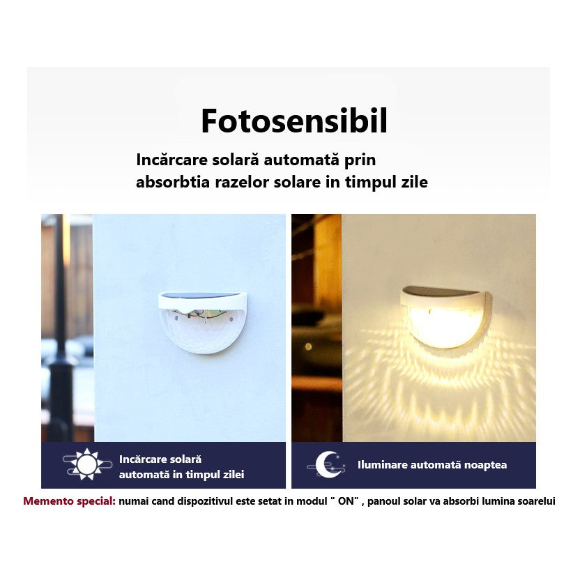 Set 2 Lampa Solara Alba De Perente Alb Cald | Solighta - vivimall.ro