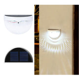 Set 2x Lampa solara de perete 6LED, Flippy, carcasa alba, lumina alb rece