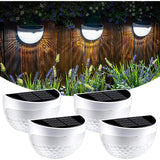 Set 2X Lampa Solara De Perete 6Led, Carcasa A, Lumina Rece - vivimall.ro