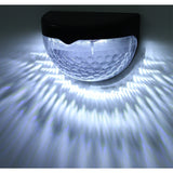 Set 2X Lampa Solara De Perete 6Led, Carcasa Neagra, Lumina Rece - vivimall.ro