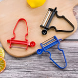Set 3 Accesorii De Decojire, Razuire Si Feliere, Pentru Legume Si Fructe, Negru-Rosu-Albastru - vivimall.ro