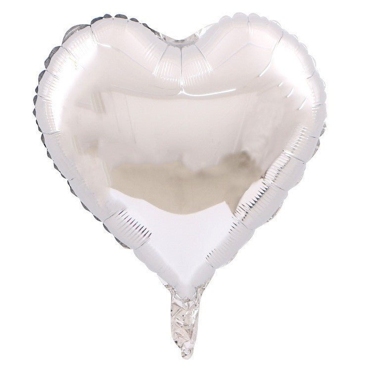 Set 3 Baloane Din Folie Metalizata, Figurina Inima, Tema Ziua Indragostitilor, 45 Cm, Ambalaj Individual, Pai Inclus, Umflare Cu Aer Sau Heliu, Albastru/ - vivimall.ro