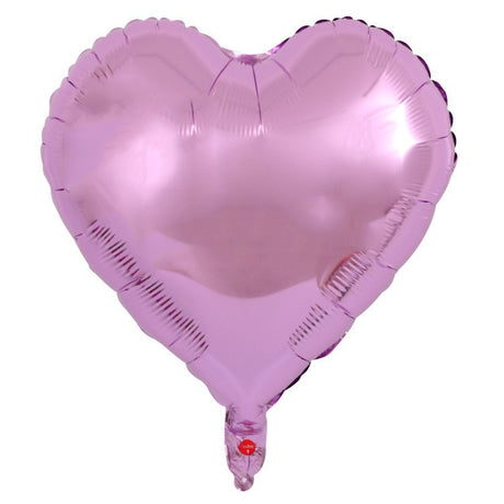 Set 3 Baloane Din Folie Metalizata, Figurina Inima, Tema Ziua Indragostitilor, 45 Cm, Ambalaj Individual, Pai Inclus, Umflare Cu Aer Sau Heliu - vivimall.ro