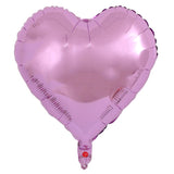 Set 3 Baloane din Folie Metalizata, Flippy, Figurina Inima, Tema Ziua Indragostitilor, 45 cm, Ambalaj Individual, Pai Inclus, Umflare cu Aer sau Heliu, Roz