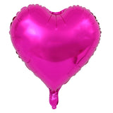 Set 3 Baloane Din Folie Metalizata, Figurina Inima, Tema Ziua Indragostitilor, 45 Cm, Ambalaj Individual, Pai Inclus, Umflare Cu Aer Sau Heliu - vivimall.ro