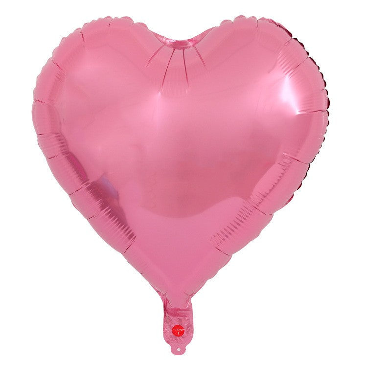 Set 3 Baloane Din Folie Metalizata, Figurina Inima, Tema Ziua Indragostitilor, 45 Cm, Ambalaj Individual, Pai Inclus, Umflare Cu Aer Sau Heliu - vivimall.ro