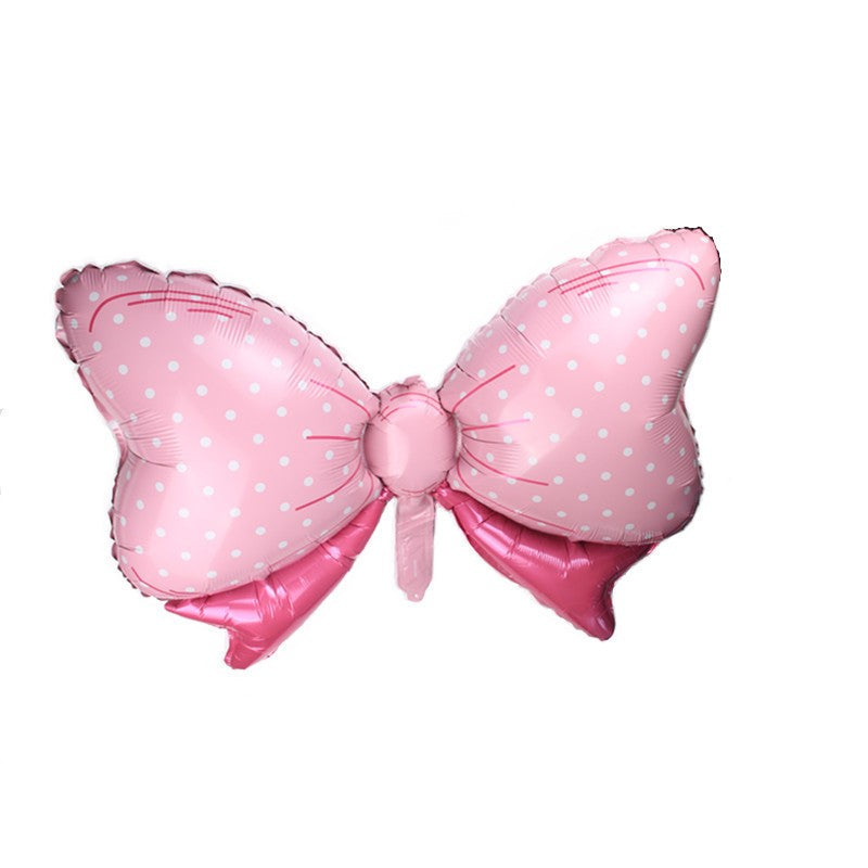 Set 3 Baloane Din Folie Metalizata, Figurine Carucior, Inima, Fundita, Tema Botez, 45 Cm, Ambalaj Individual, Pai Inclus, Umflare Cu Aer Sau Heliu - vivimall.ro