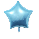 Set 3 Baloane din Folie Metalizata, Vivimall, Figurine Picior 46x79 cm, Inima 45cm, Stea 45cm, Model It's a Boy, Tema Gender Reveal, Ambalaj Individual, Pai Inclus, Umflare cu Aer sau Heliu, Albastru - vivimall.ro