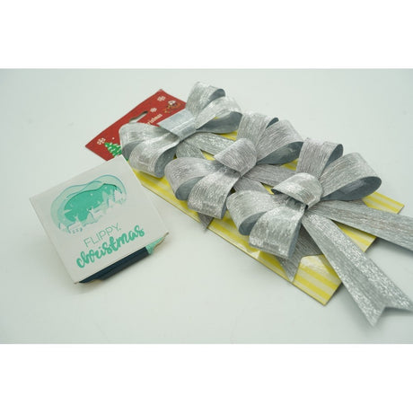 Set 3 Fundite Pentru Brad, Argintii, Din Poliester