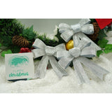 Set 3 fundite pentru brad, Argintii, 10 x 11 cm, din poliester, Flippy - vivimall.ro