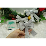 Set 3 fundite pentru brad, Argintii, 10 x 11 cm, din poliester, Flippy - vivimall.ro