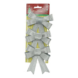 Set 3 Fundite Pentru Brad, Argintii, Din Poliester