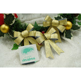 Set 3 fundite pentru brad, Aurii, 10 x 11 cm, din poliester, Flippy - vivimall.ro