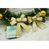 Set 3 fundite pentru brad, Aurii, 10 x 11 cm, din poliester, Flippy - vivimall.ro