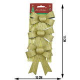 Set 3 fundite pentru brad, Aurii, 10 x 11 cm, din poliester, Flippy - vivimall.ro