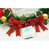 Set 3 fundite pentru brad, Rosii, 10 x 11 cm, din poliester, Flippy - vivimall.ro