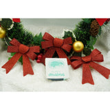 Set 3 fundite pentru brad, Rosii, cu sclipici, 10 x 11 cm, din poliester, Flippy - vivimall.ro