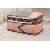 Set 3 Genti De Calatorie Pentru Depozitare, Compresibile, 3 Dimensiuni, Mic, Mediu, Mare, Impermeabile, Fermoar Dublu - vivimall.ro