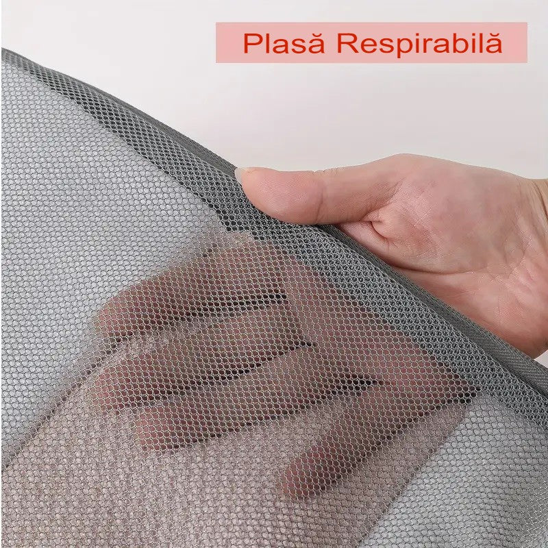 Set 3 Genti De Calatorie Pentru Depozitare, Compresibile, 3 Dimensiuni, Mic, Mediu, Mare, Impermeabile, Fermoar Dublu - vivimall.ro