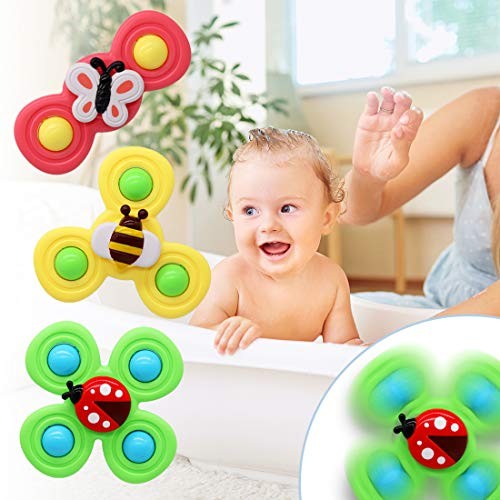 Set 3 Jucarii Spinner pentru copii, Spinimals Albina, Fluture, Buburuza, Multicolor - vivimall.ro