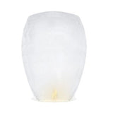 Set 3 Lampioane Zburatoare, Flippy, Hartie Biodegradabila, 82 x 45 x 31 cm, Alb