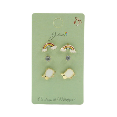 Set 3 Perechi Cercei Curcubeu, Piatra, Oita - vivimall.ro