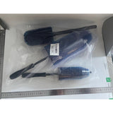 Set 3 Piese Pentru Cosmetica Auto, Din Plastic Si Otel, Maner Ergonomic, Perie Butuc, Anvelope, Detalii - vivimall.ro