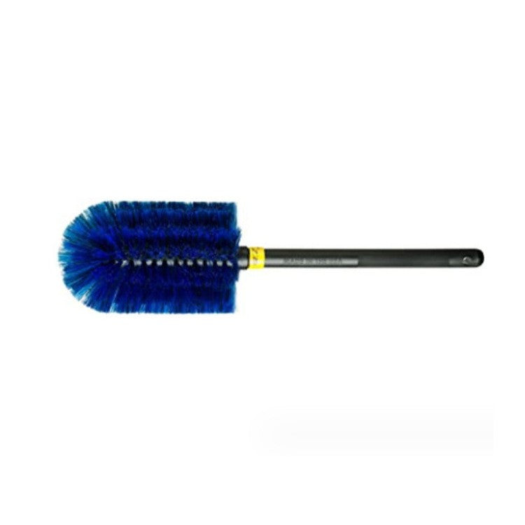 Set 3 Piese Pentru Cosmetica Auto, Din Plastic Si Otel, Maner Ergonomic, Perie Butuc, Anvelope, Detalii - vivimall.ro