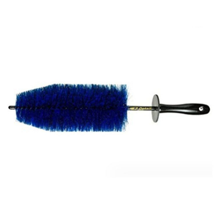 Set 3 Piese Pentru Cosmetica Auto, Din Plastic Si Otel, Maner Ergonomic, Perie Butuc, Anvelope, Detalii - vivimall.ro