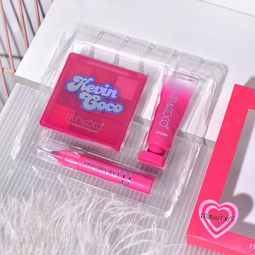 Set Machiaj Pink Heart | HeartGlow - vivimall.ro
