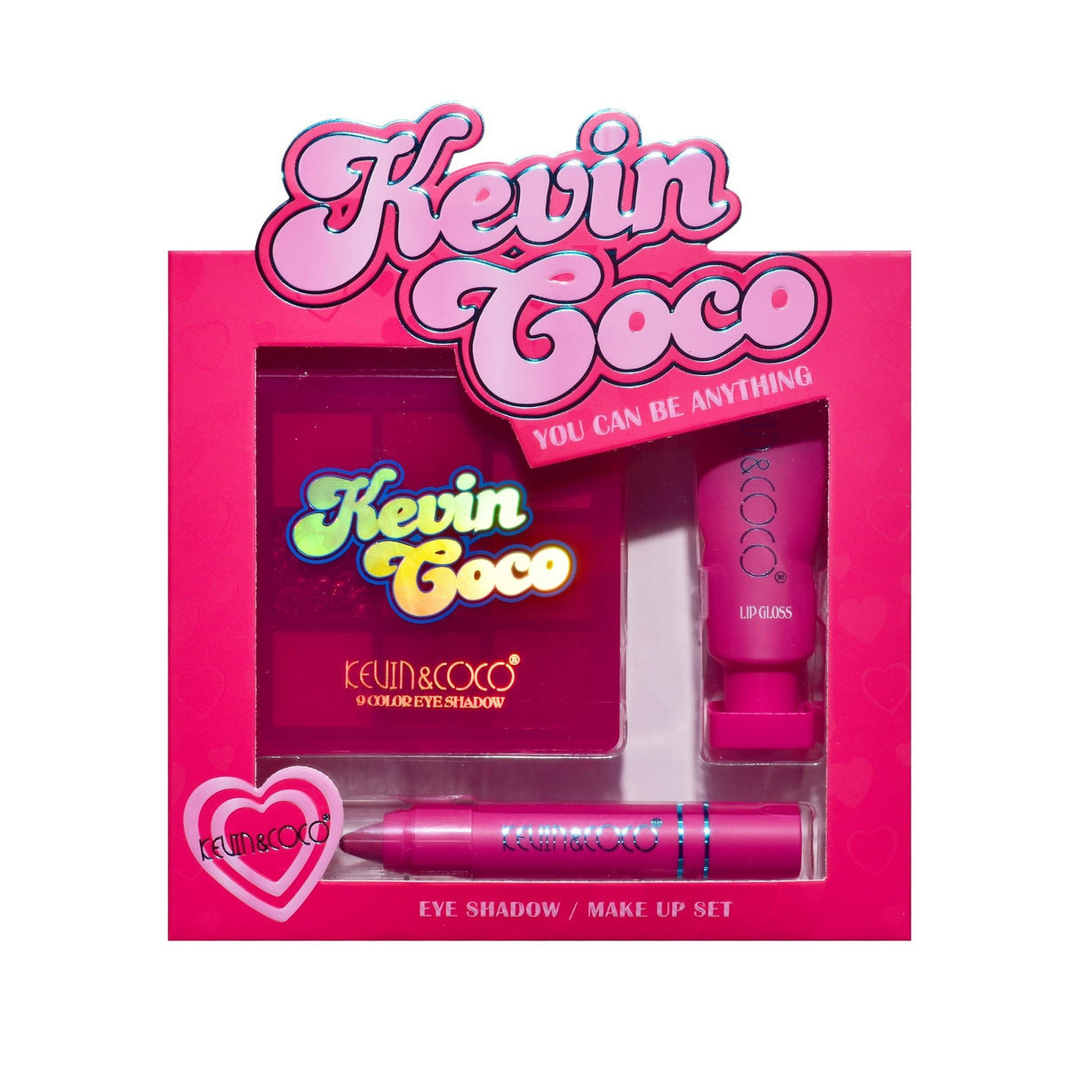 Set Machiaj Pink Heart | HeartGlow - vivimall.ro