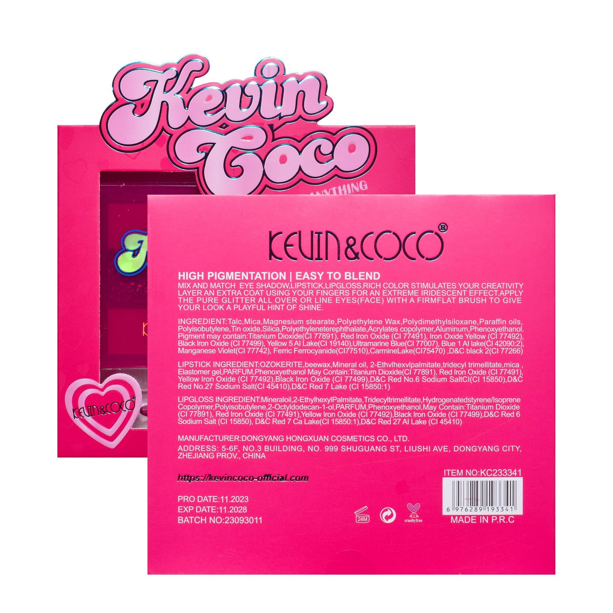 Set Machiaj Pink Heart | HeartGlow - vivimall.ro