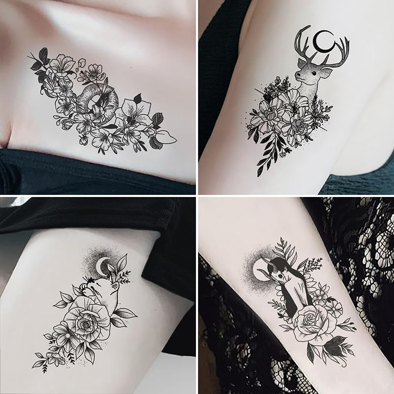 Set 30 Tatuaje Temporare, Pe Baza De Apa - vivimall.ro