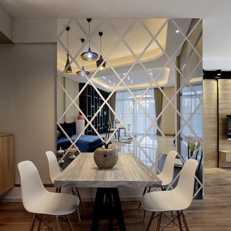 Set 32 Oglinzi Romb De Perete | ReflectHome - vivimall.ro