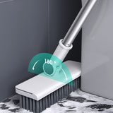 Matura Perie si Faras cu Coada Flippy, Set 3in1, cu Dinti de Pieptene pentru Curatare Matura, rotativ, pliabil, detasabil, Otel inoxidabil si Polipropilena, Alb