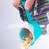 Set 4 Cleme Cu Capac Pentru Sigilare Pungi Alimente, Material Abs, Multicolor - vivimall.ro