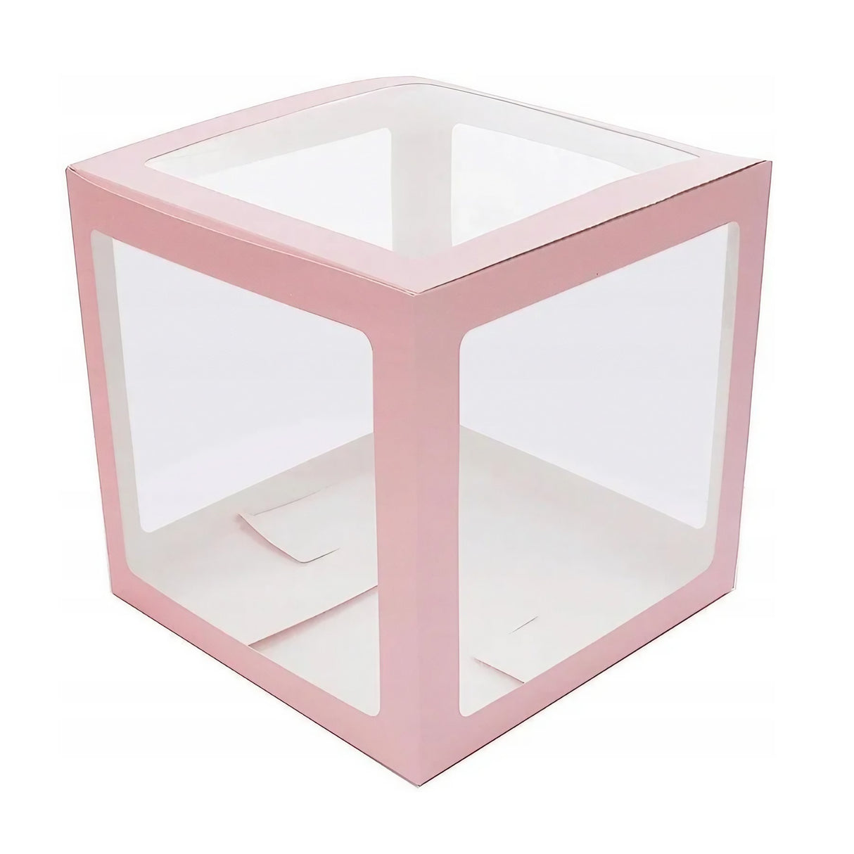 Set 4 Cutii Pentru Baloane, Tematica Iubire, Cuburi Decorative Din Plastic, Accesorii Pentru Petrecere, E Contur Roz - vivimall.ro