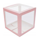 Set 4 Cutii Pentru Baloane, Tematica Iubire, Cuburi Decorative Din Plastic, Accesorii Pentru Petrecere, E Contur Roz - vivimall.ro