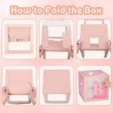 Set 4 Cutii Pentru Baloane, Tematica Iubire, Cuburi Decorative Din Plastic, Accesorii Pentru Petrecere, E Contur Roz - vivimall.ro
