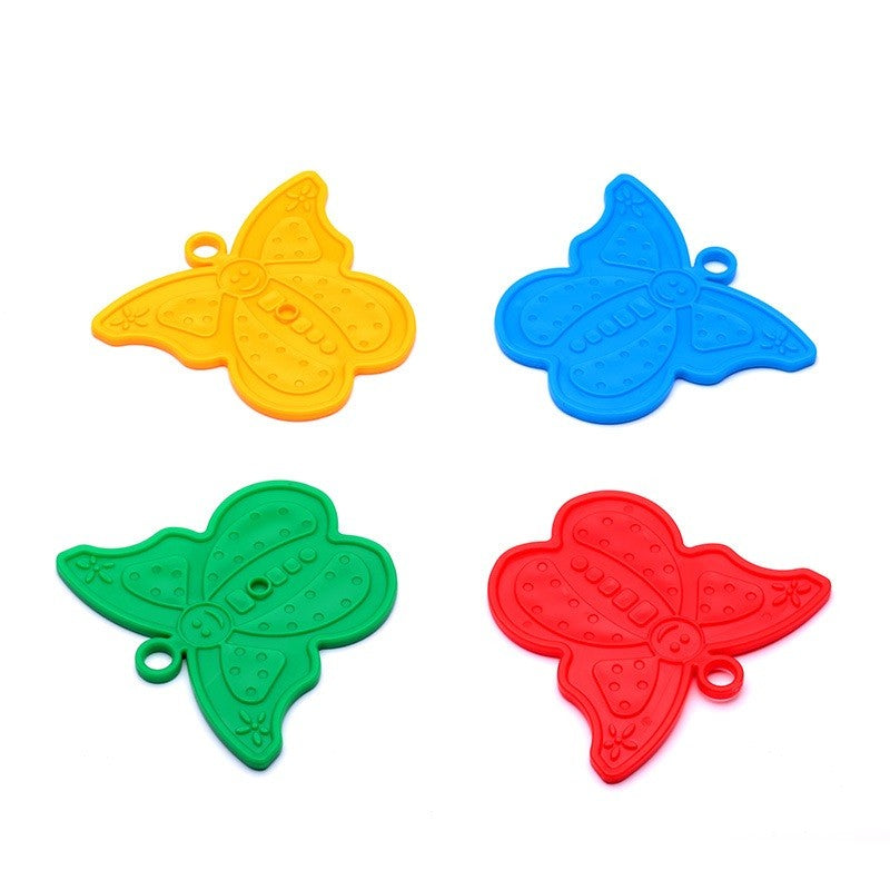 Set 4 Greutati Pentru Baloanele Cu Heliu, 30 Grame, Plastic, Forma Fluture - vivimall.ro
