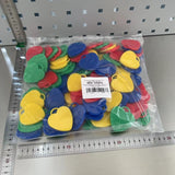 Set 4 Greutati Pentru Baloanele Cu Heliu, 32 Grame, 8 Grame Fiecare, Plastic, Forma Inima - vivimall.ro