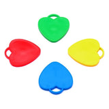 Set 4 Greutati Pentru Baloanele Cu Heliu, 32 Grame, 8 Grame Fiecare, Plastic, Forma Inima - vivimall.ro