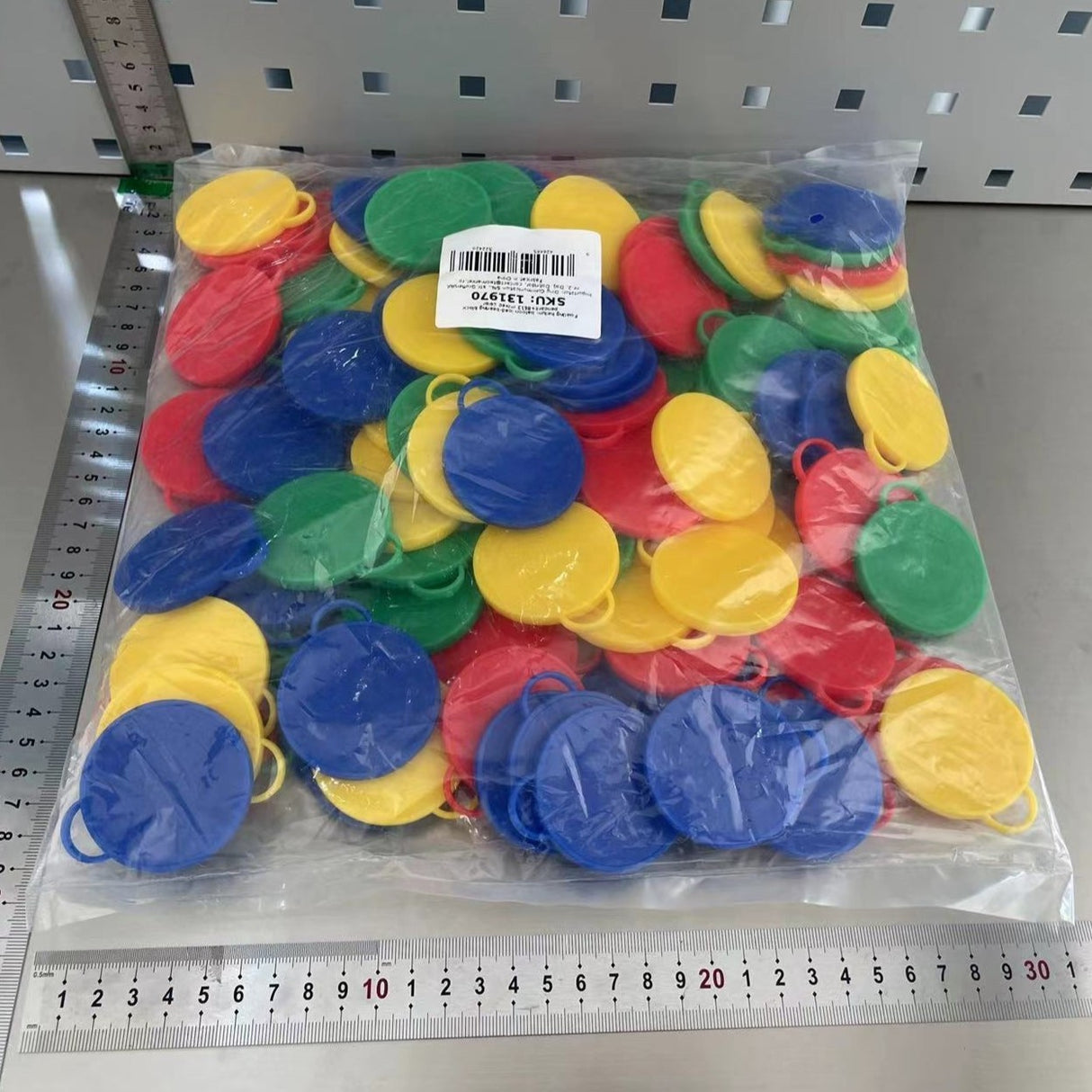 Set 4 Greutati Pentru Baloanele Cu Heliu, 32 Grame, 8 Grame Fiecare, Plastic, Forma Smiley Face - vivimall.ro