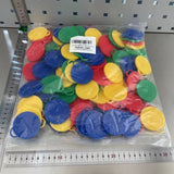 Set 4 Greutati Pentru Baloanele Cu Heliu, 32 Grame, 8 Grame Fiecare, Plastic, Forma Smiley Face - vivimall.ro