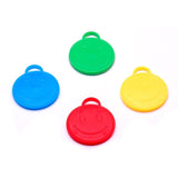 Set 4 Greutati pentru Baloanele cu Heliu, Flippy, 32 grame, 8 grame Fiecare, Plastic, Forma Smiley Face, Multicolor