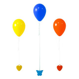 Set 4 Greutati pentru Baloanele cu Heliu, Flippy, 60 grame, 15 grame fiecare, Plastic, Forma Inima, Multicolor