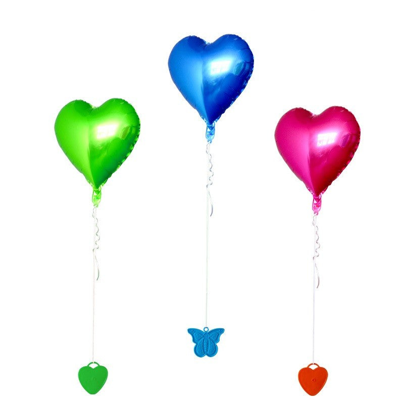 Set 4 Greutati Pentru Baloanele Cu Heliu, 60 Grame, 15 Grame Fiecare, Plastic, Forma Inima - vivimall.ro