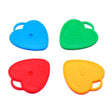 Set 4 Greutati Pentru Baloanele Cu Heliu, 60 Grame, 15 Grame Fiecare, Plastic, Forma Inima - vivimall.ro