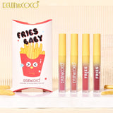 Detaliu pensulă aplicator lip gloss Kevin&Coco Fries Baby, textură lichidă fină